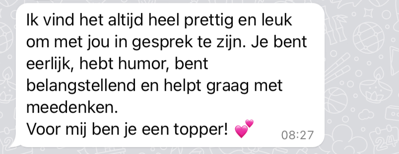Wandelcoach humor prettig